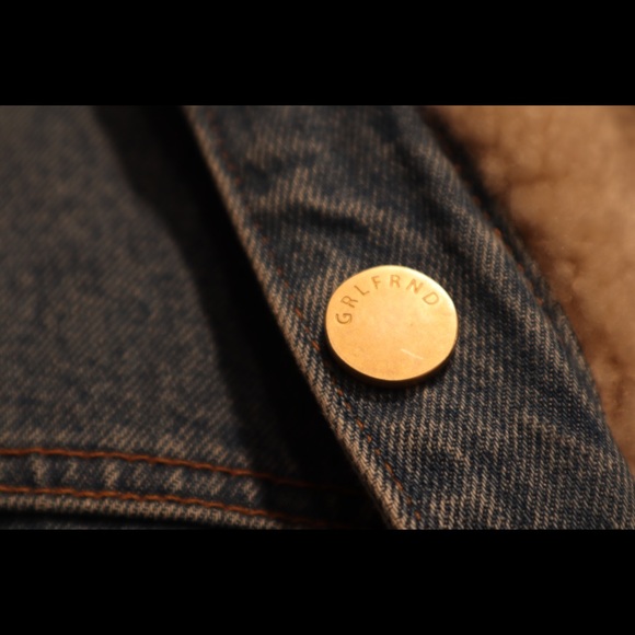 GRLFRND Reversible Cropped Fur Denim Jacket - Picture 5 of 8